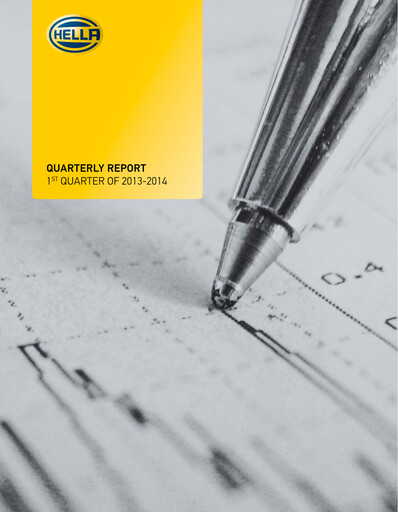 Thumbnail HELLA Quarterly Report 2013-2014-q1