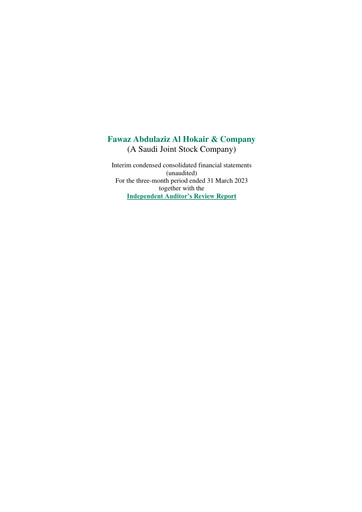 Vorschaubild Cenomi Retail (Fawaz Abdulaziz Al Hokair & Company) Finanzmitteilung 2023-q1