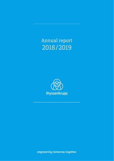 Thumbnail Thyssenkrupp Annual Report 2019