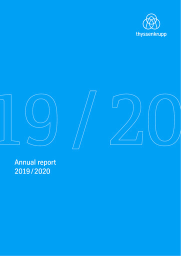 Thumbnail Thyssenkrupp Annual Report 2020