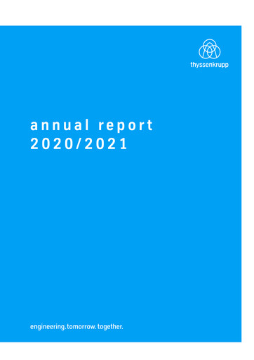 Thumbnail Thyssenkrupp Annual Report 2021