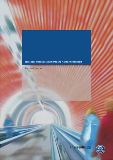 Thumbnail Thyssenkrupp Financial Statement 2003