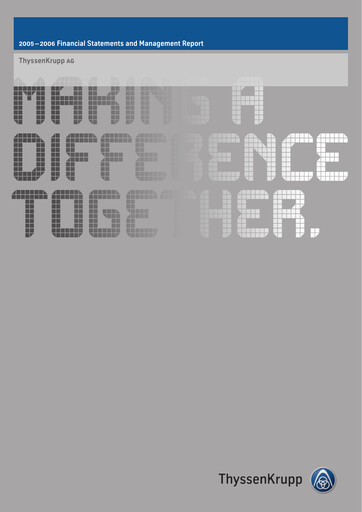 Thumbnail Thyssenkrupp Financial Statement 2006
