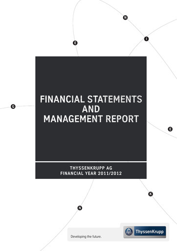 Thumbnail Thyssenkrupp Financial Statement 2012
