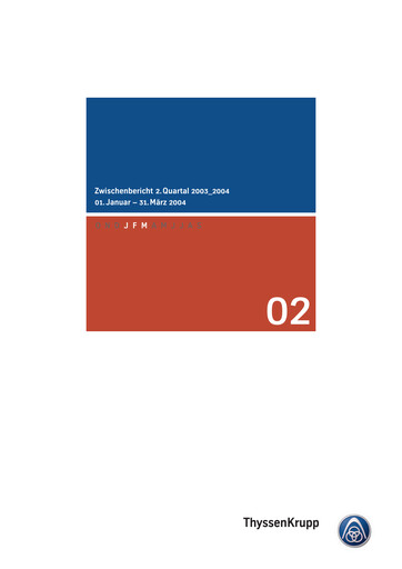 Thumbnail Thyssenkrupp Half-year Report 2004-h1