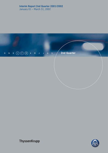 Thumbnail Thyssenkrupp Half-year Report 2002-h1