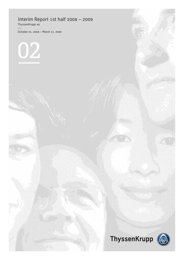 Thumbnail Thyssenkrupp Half-year Report 2009-h1