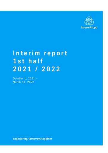 Thumbnail Thyssenkrupp Half-year Report 2022-h1