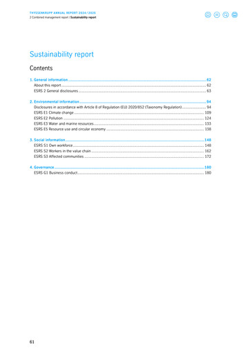 Thumbnail Thyssenkrupp Sustainability Report 2025