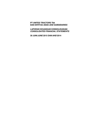 Thumbnail United Tractors
 Half-year Report 2015-h1