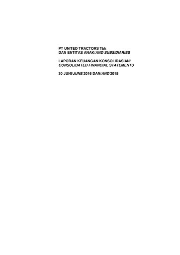 Thumbnail United Tractors
 Half-year Report 2016-h1