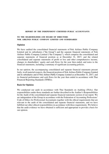 Thumbnail Nok Air Financial Statement 2017