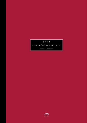 Thumbnail Komerční banka Annual Report 1998