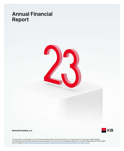 Thumbnail Komerční banka Financial Report 2023