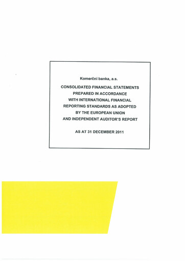 Thumbnail Komerční banka Financial Statement 2011
