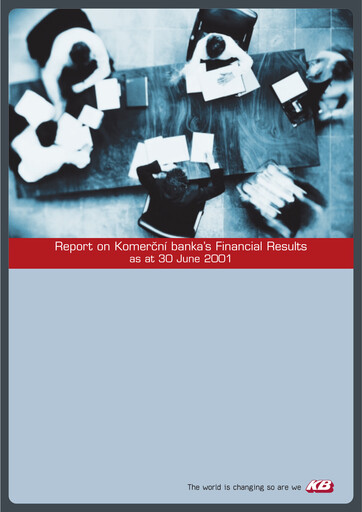 Thumbnail Komerční banka Half-year Report 2001-h1