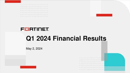 Vorschaubild Fortinet Quartalsbericht 2024-q1