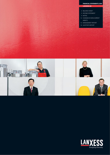 Thumbnail Lanxess Financial Statement 2005