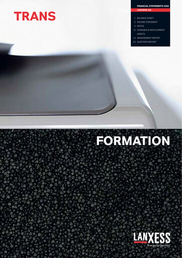 Thumbnail Lanxess Financial Statement 2006