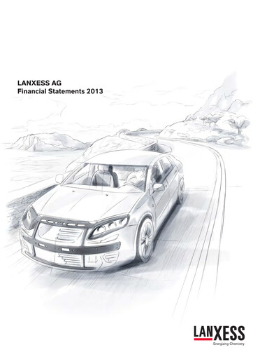 Thumbnail Lanxess Financial Statement 2013