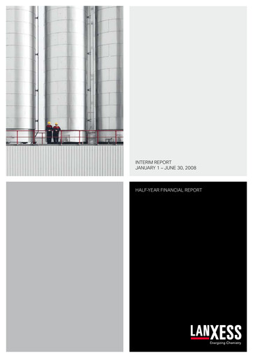 Thumbnail Lanxess Half-year Report 2008-h1