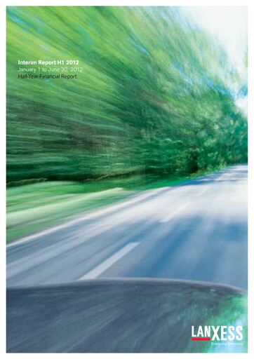 Thumbnail Lanxess Half-year Report 2012-h1