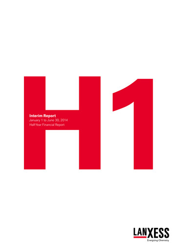 Thumbnail Lanxess Half-year Report 2014-h1