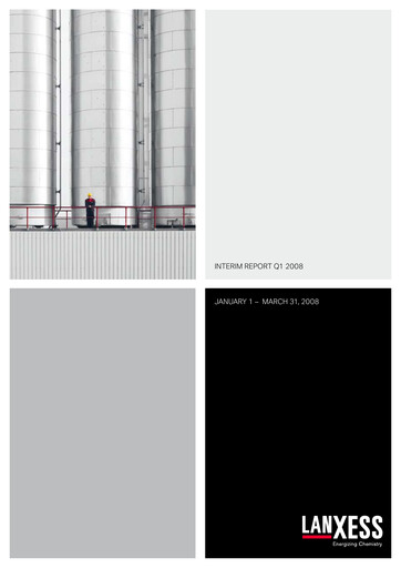 Thumbnail Lanxess Quarterly Report 2008-q1