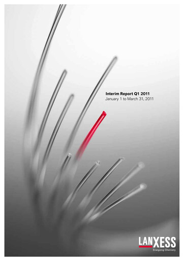 Thumbnail Lanxess Quarterly Report 2011-q1