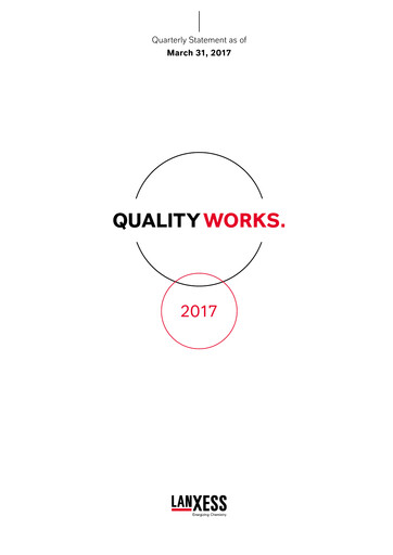 Thumbnail Lanxess Quarterly Report 2017-q1