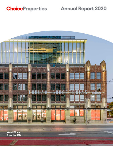 Thumbnail Choice Properties REIT Annual Report 2020