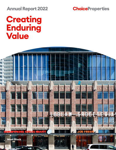 Thumbnail Choice Properties REIT Annual Report 2022