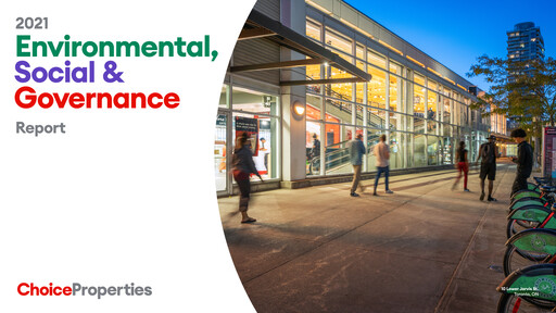 Thumbnail Choice Properties REIT ESG Report 2021