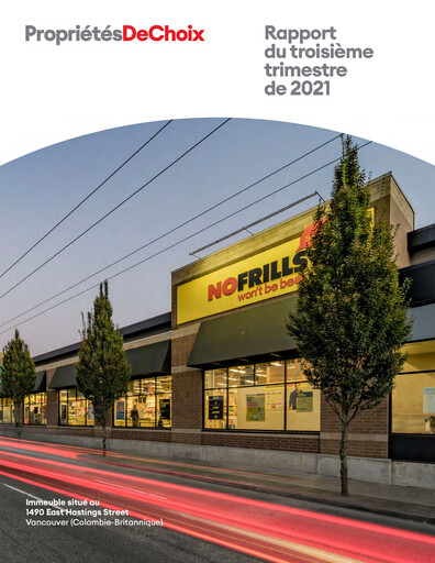 Thumbnail Choice Properties REIT Quarterly Report 2021-q3