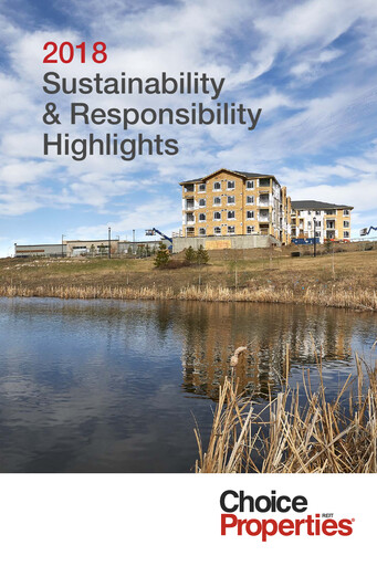 Thumbnail Choice Properties REIT Sustainability Report 2018