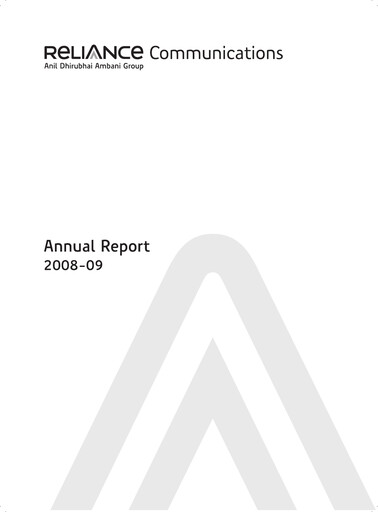 Vorschaubild Reliance Communications
 Jahresbericht 2008-2009