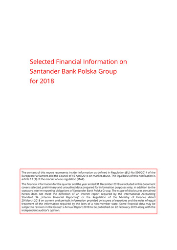 Thumbnail Santander Polska Quarterly Report 2018-q4