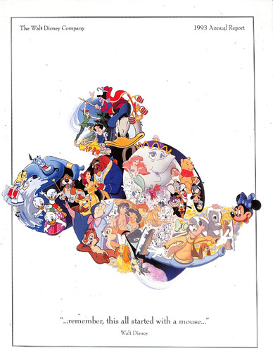 Thumbnail Walt Disney Annual Report 1993