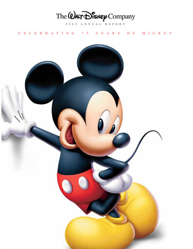 Thumbnail Walt Disney Annual Report 2003