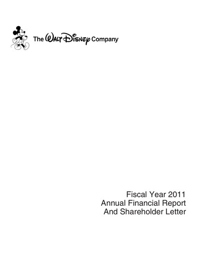 Thumbnail Walt Disney Annual Report 2011