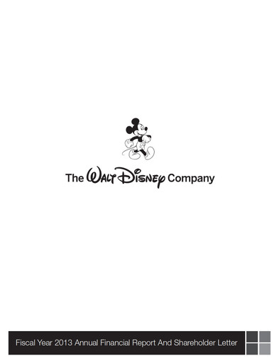 Thumbnail Walt Disney Annual Report 2013