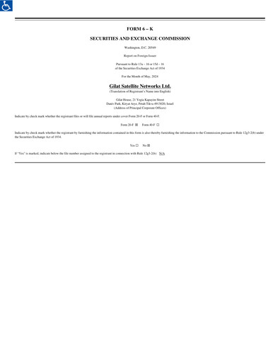 Thumbnail Gilat Satellite Networks Quarterly Report 2024-q1