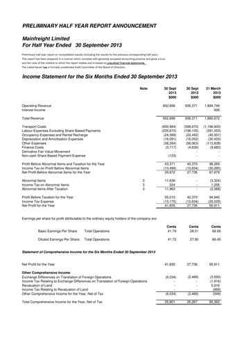Thumbnail Mainfreight Financial Statement 2013-h1