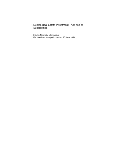 Thumbnail Suntec REIT
 Half-year Report 2024-h1