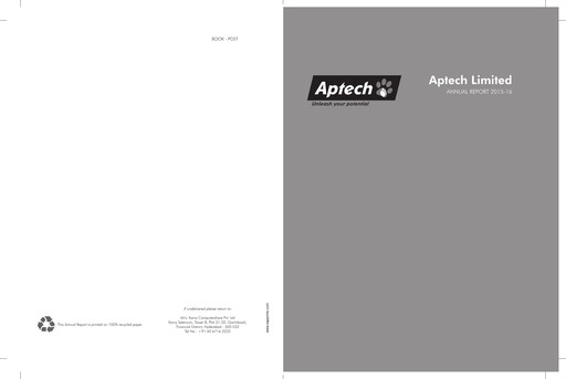 Thumbnail Aptech Annual Report 2015-2016
