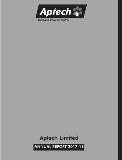 Thumbnail Aptech Annual Report 2017-2018