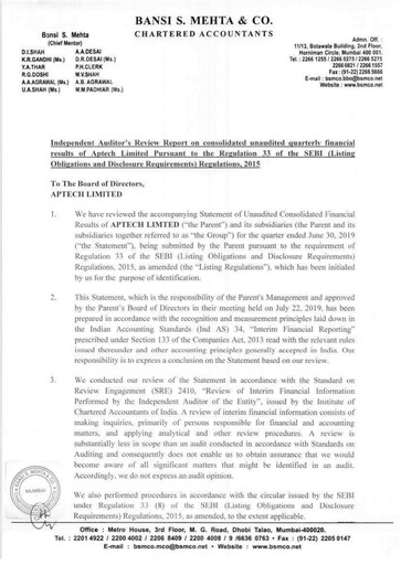 Miniature Aptech Rapport trimestriel 2019-q1