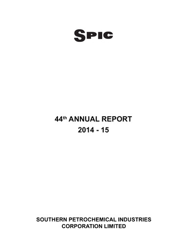 Thumbnail Southern Petrochemical Industries Corp Annual Report 2014-2015