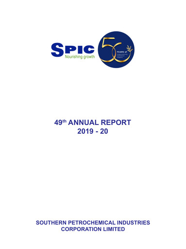 Thumbnail Southern Petrochemical Industries Corp Annual Report 2019-2020