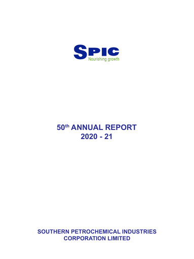 Thumbnail Southern Petrochemical Industries Corp Annual Report 2020-2021